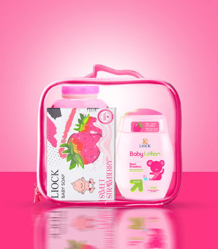 Baby Pouch 'Sweet Strawberry' "4-PCS"