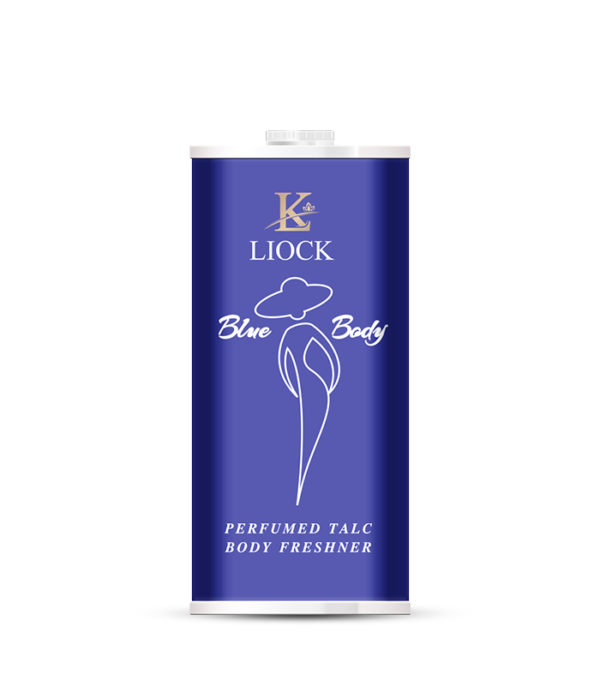 Blue Body Tin Talcum: Lasting Freshness for Your Daily Routine | Liock